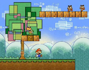 Super Paper Mario screen shot game playing